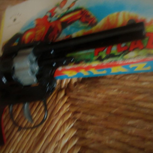 Western Pilaz Metal Toy Gun 60s like new