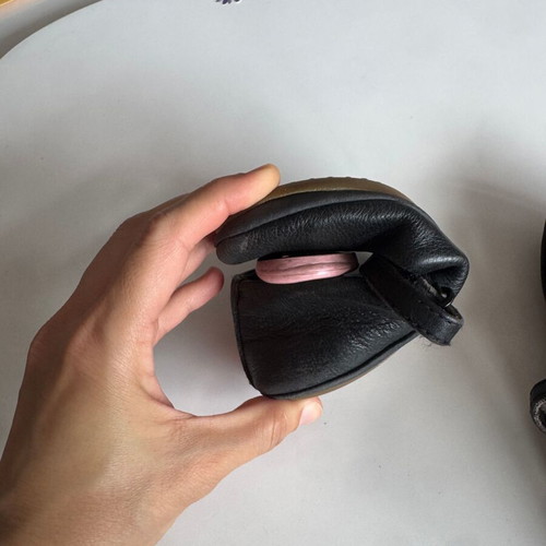 Camper Twins Black Leather Ballerinas Size 29 Used
