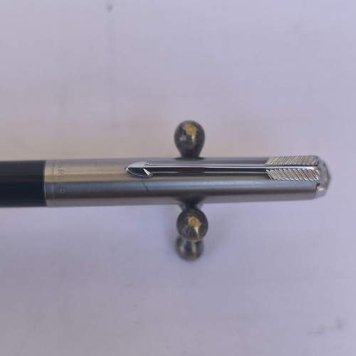 Parker 75 mechanical pencil used, stainless steel cap, dark blue body