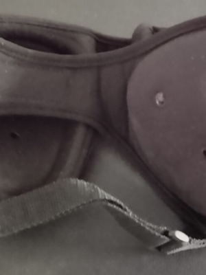 Ear protectors used for martial arts, black color
