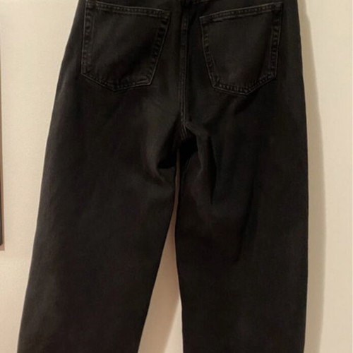Pull & Bear black high waisted culotte jeans