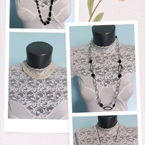 Necklaces and chokers like new, set of 4 pieces