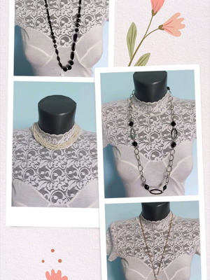 Necklaces and chokers like new, set of 4 pieces