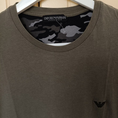 Emporio Armani men's long sleeve shirt, grey, size S