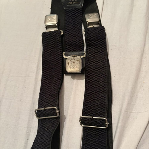 Vintage Ranger heavy duty suspenders black 90s new