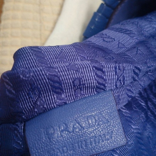 Prada Iris Vernice Weave Patent Leather Shoulder Tote, purple