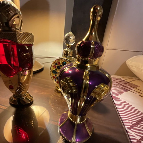 Collectible decorative perfume and essential oil bottles set of 3