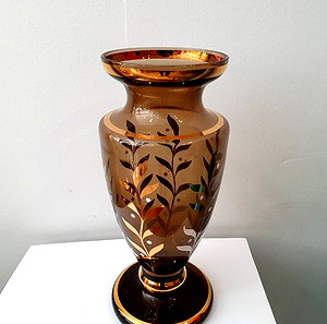 ΓΥΑΛΙΝΟ ΒΑΖΟ ΑΝΘΟΔΟΧΕΙΟ 26cm
