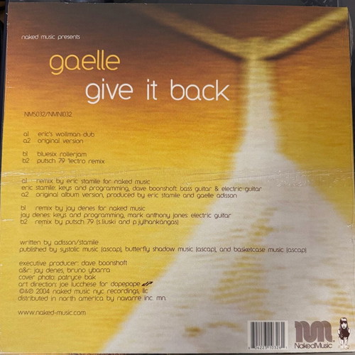 Gaelle Give It Back vinyl new, sealed