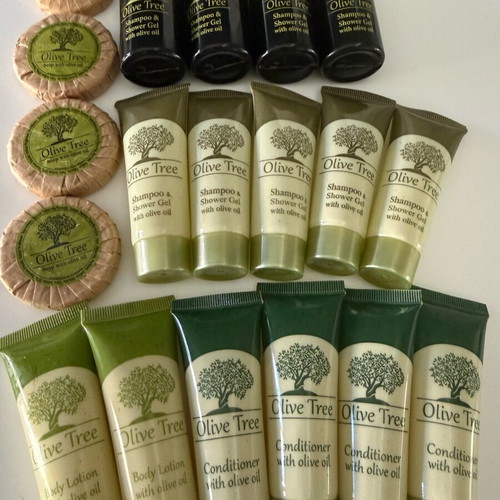 Olive Tree care set new with olive oil shampoo, soap, lotion, conditioner