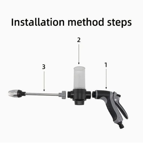 High-pressure water gun new for car and garden cleaning