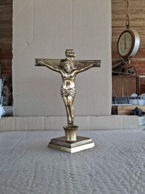 Crucifix Candle Holder like new, 15 cm height
