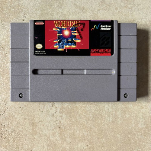 Wordtris Super Nintendo SNES American