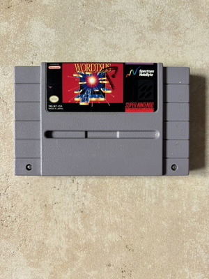 Wordtris Super Nintendo SNES American