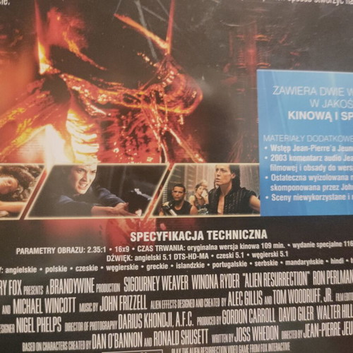 Alien Resurrection Blu-Ray like new with Greek subtitles