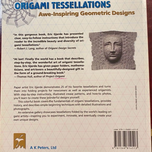 Origami Tesselations Eric Gjerde like new, English