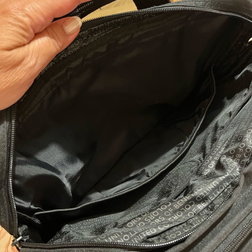 Τσάντα εργασίας Benetton καινούργια, μαύρη για laptop και έγγραφα