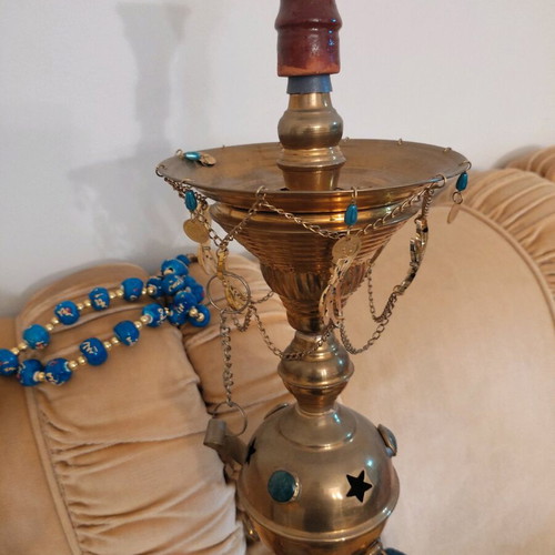 Hookah new 1 meter height with large decorative komboloi