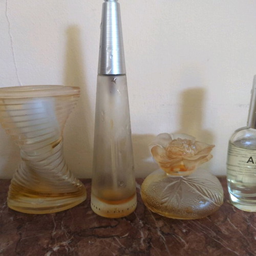 Perfumes pack of 4 bottles, three vintage with minimal scent
