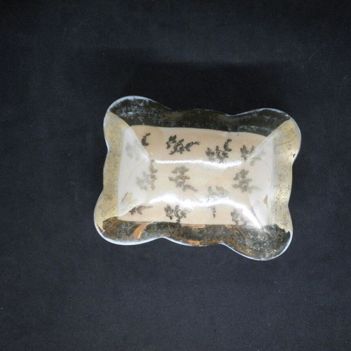 Antique porcelain footed fondue dish from Japan used