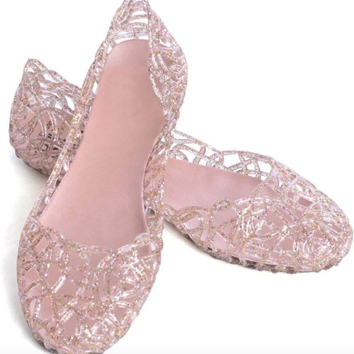 Kids Jelly Shoes Slip On Crystal Soft Beach Size 36 New