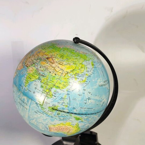 Political globe 25cm used with small crack