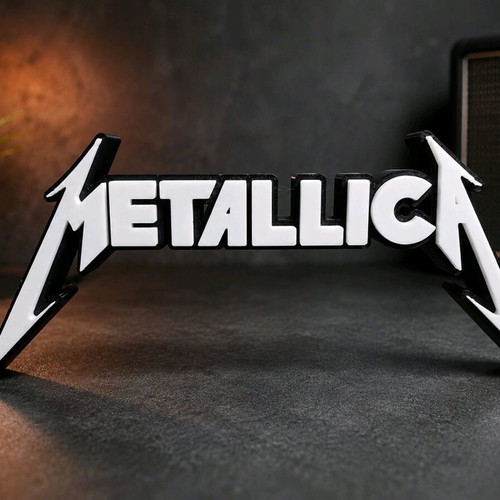 Metallica Logo Stand 3D printed new decorative item
