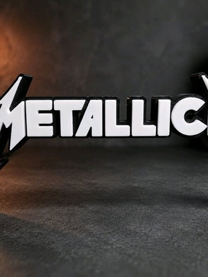 Metallica Logo Stand 3D printed new decorative item