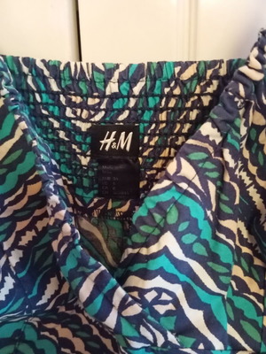 H&M cotton dress like new, blue and white, size S
