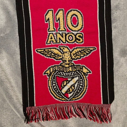 Official SL Benfica 110 Years Anniversary Scarf like new