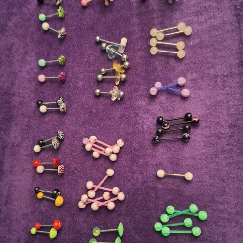 Piercings new, set of 55 pieces