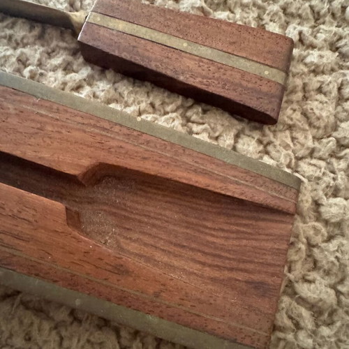 Wooden vintage paper cutter with base like new