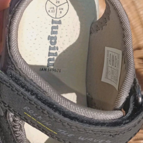 Lupilu summer shoe for boys No 26 like new, gray sandals