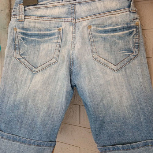 Denim/jean women's capri shorts like new, blue