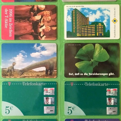 German phone cards used, pack of 49 pieces