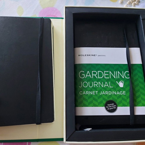 Moleskine box with two gardening journals new product