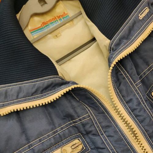 Diesel bomber jacket used, size Large, blue