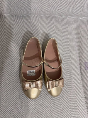 Girls' ballerina shoes new, gold size 33