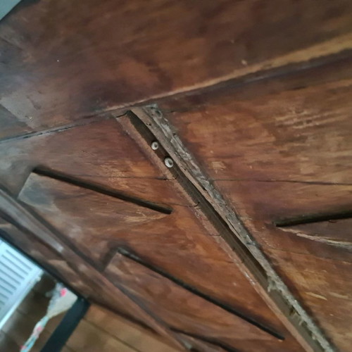 Wooden door table used, Oregon pine