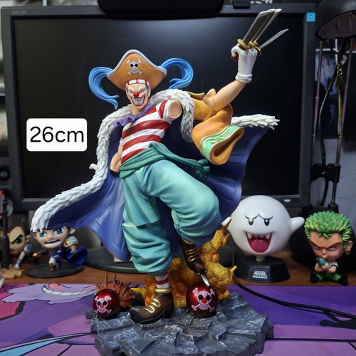 Buggy figure from One Piece anime like new, 26 cm height