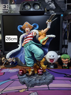 Buggy figure from One Piece anime like new, 26 cm height