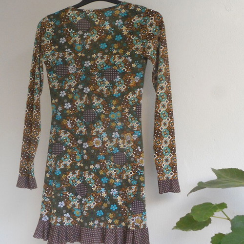 Floral dress S like new, multicolored