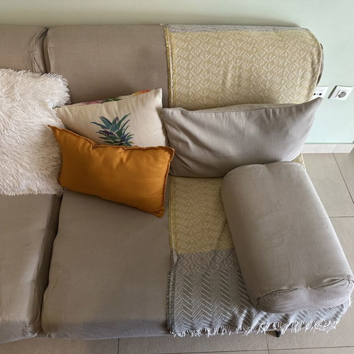 Papadatos sofa 2m used with removable covers