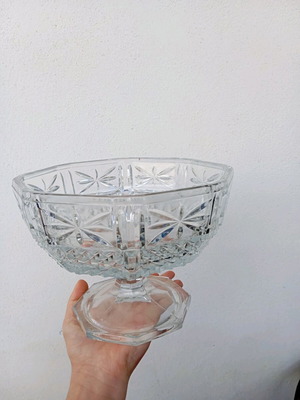 Vintage κρυστάλλινη φρουτιέρα σαν καινούργιο