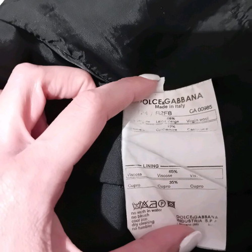 Dolce & Gabbana women's jacket used, black with gray stripes