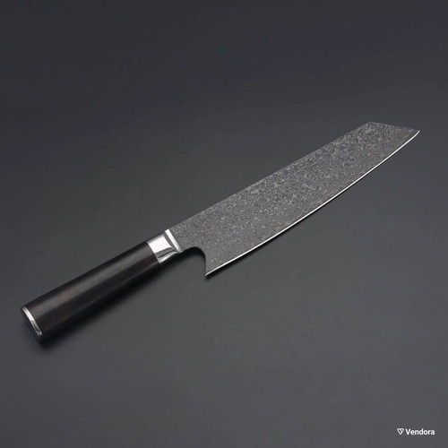Takahiro Miyazaki Santoku 20cm VG10 Damascus knife used with premium case
