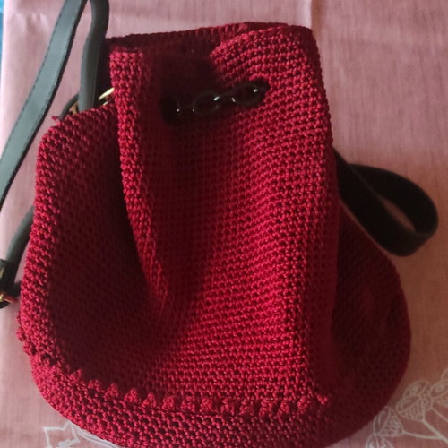 Shoulder pouch bag like new, red
