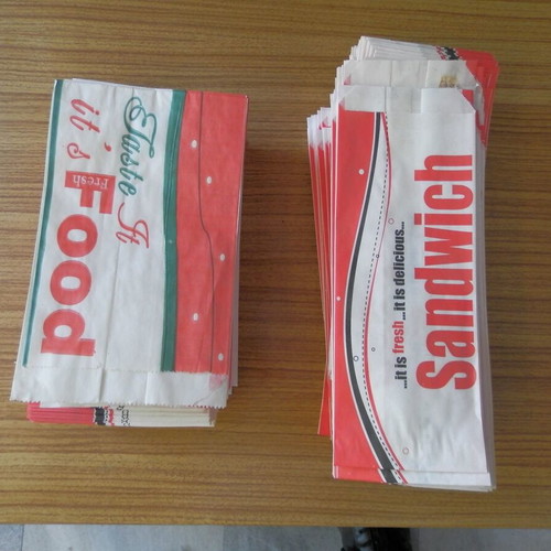 Printed paper bags for snacks and sandwiches new