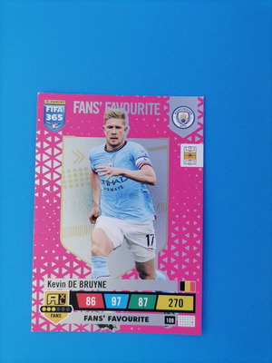 Football card like new, De Bruyne fans favourite