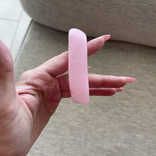 Acrylic Statement Bangle Bracelet light pink